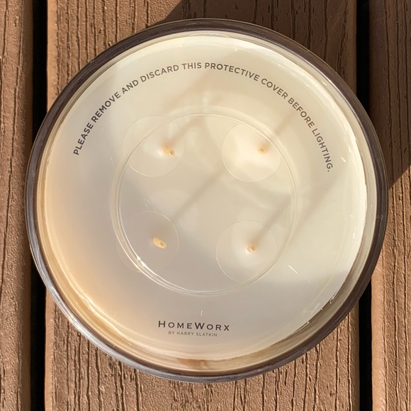 🆕HARRY SLATKIN HOMEWORX “VANILLA COCONUT SORBET” 18oz 4-WICK CANDLE NWTS! - Picture 2 of 5